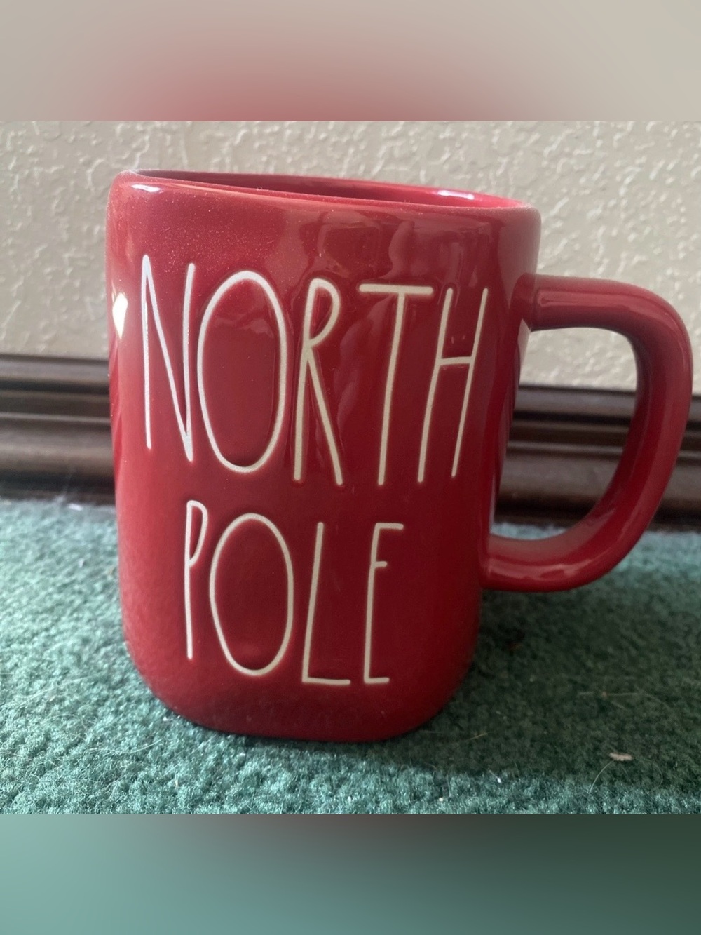 Rae Dunn Red 'North Pole' Ceramic Mug